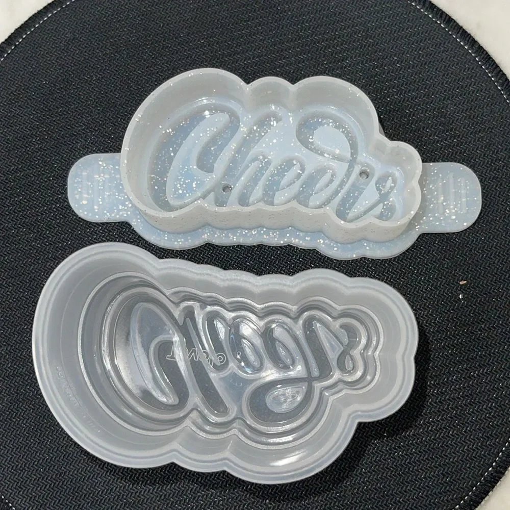 White Cheers Silicone Mold 5L inx1.5W inx 2H in